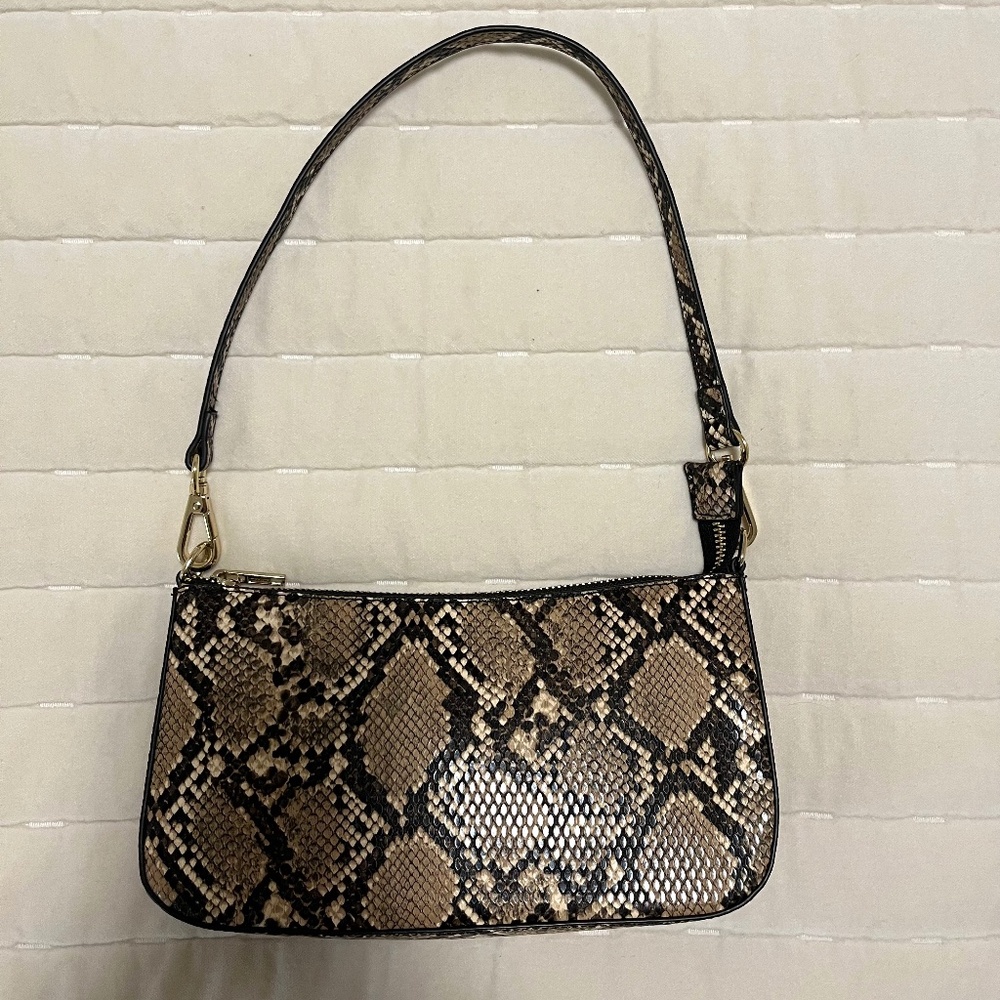 Faux Leather Snakeskin Purse